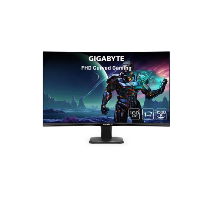 GIGABYTE 27 GS27FC Monitor CURV 1500R VA FHD 180Hz 1m 1920x1080