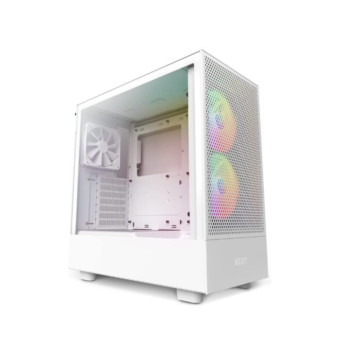 NZXT H5 FLOW RGB EDITION ATX MID TOWER  CASE-WHITE