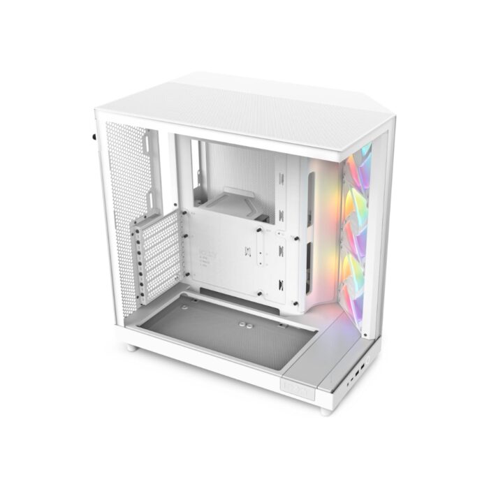 NZXT H6 FLOW RGB COMPACT DUAL-CHAMBER ATX  WHITE CASE