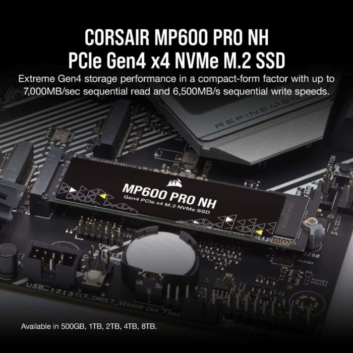 CORSAIR MP600 PRO NH 1TB 7000 NVME M.2 GEN4 SSD - Image 2