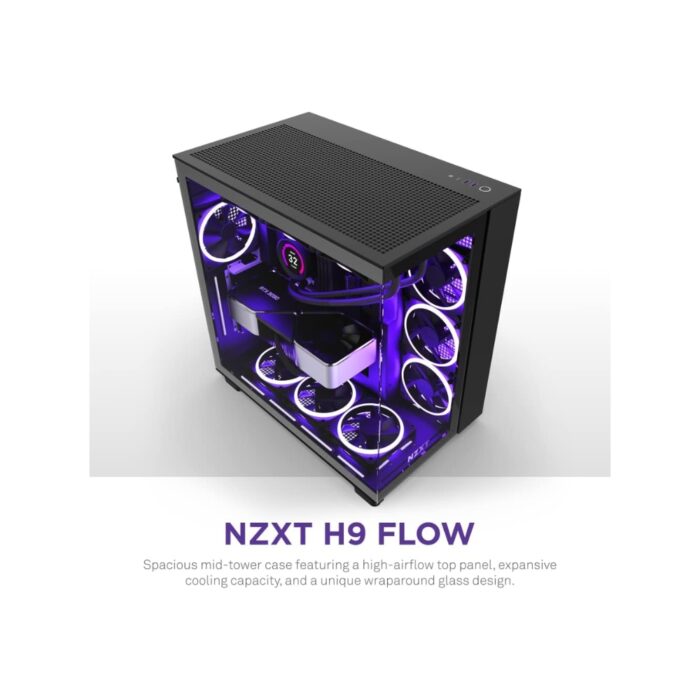 NZXT H9 FLOW EDITION ATX MID TOWER BLACK CASE