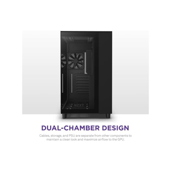 NZXT H9 FLOW EDITION ATX MID TOWER BLACK CASE - Image 4