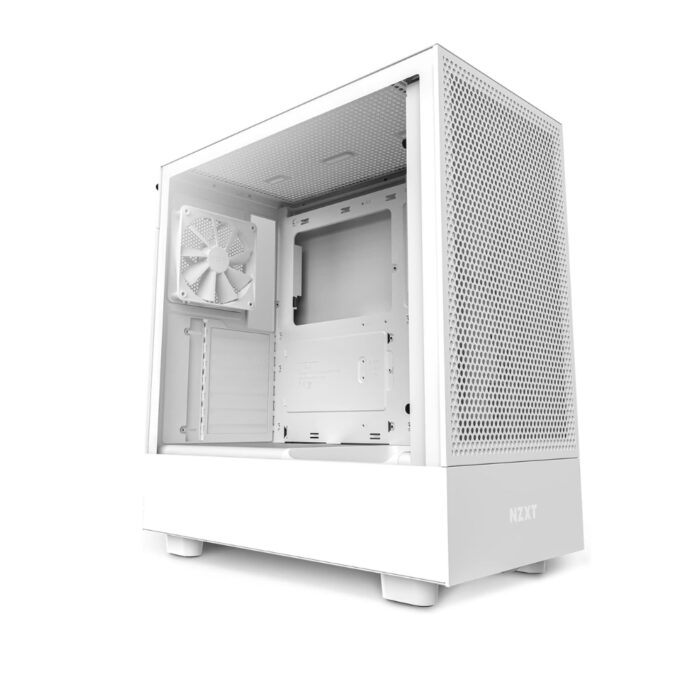 NZXT H5 FLOW EDITION ATX MID TOWER CASE - WHITE - Image 2