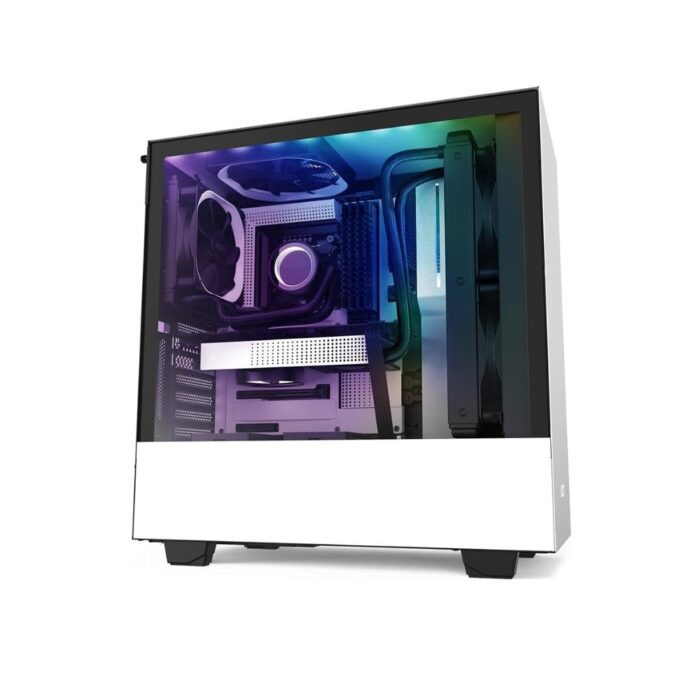 NZXT H510i MATTE GAMING MID-TOWER BLACK WHITE CASE - Image 2