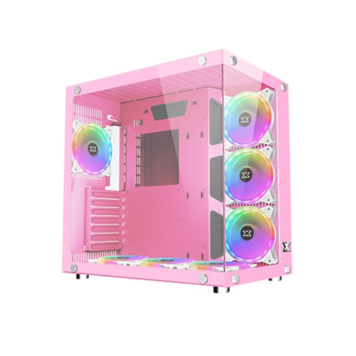 CASE XIGMATEK AQUARIUS PLUS QUEEN PINK 7FAN RGB
