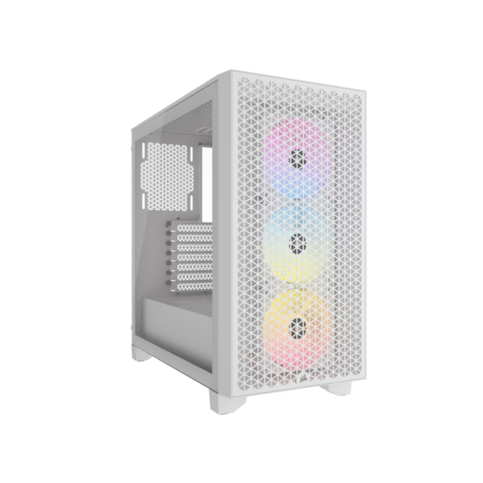 CORSAIR 3000D RGB AIRFLOW TEMPERED GLASS MT CASE WHITE