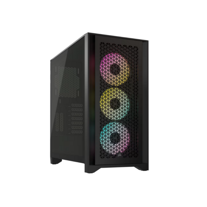 CORSAIR ICUE 4000D TOWER TEMPERED GLASS  FAN RGB CASE  BLACK