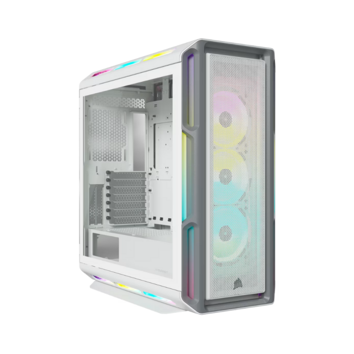 CORSAIR ICUE 5000T RGB TEMPERED GLASS MID-TOWER CASE WHITE