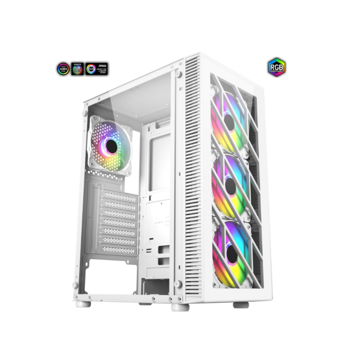 FSP CMT192 ATX RGB CASE  WHITE