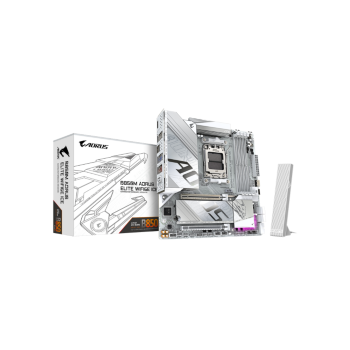 GIGABYTE B850M AORUS ELITE WIFI6E ICE DDR5 AMD