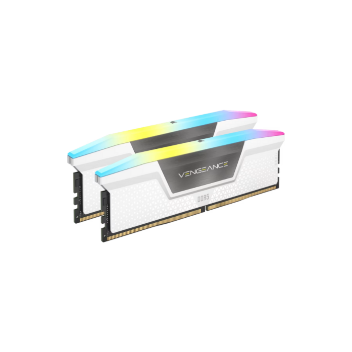 DDR5 CORSAIR VENGEANCE RGB KIT 2X16 6400 C36 C32 XMP-WHITE