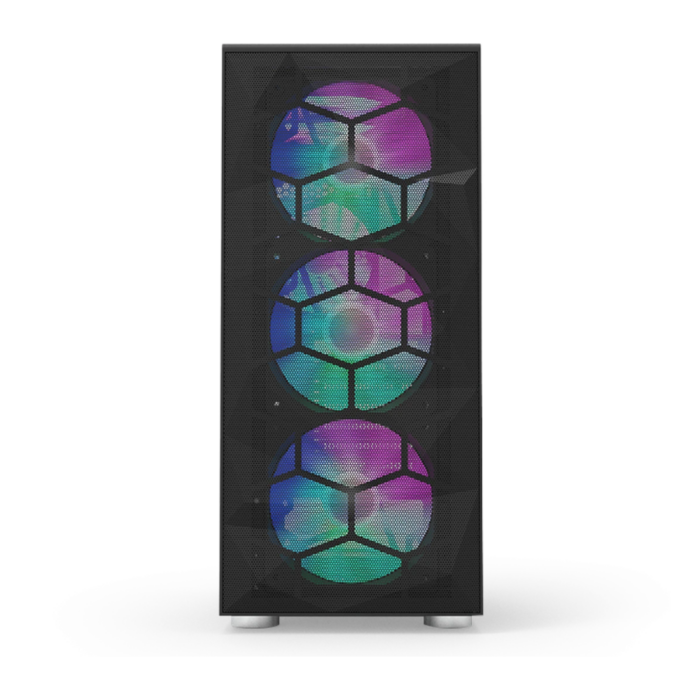 CASE MONTECH X3 BLACK WITH 6 FANS - Image 2