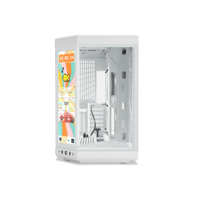 HYTE Y70 TOUCH INFINITE ATX MID TOWER CASE - SNOW WHITE - Image 2