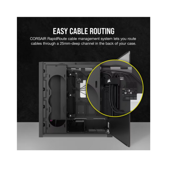 CORSAIR 5000D ICUE AIRFLOW FAN RGB MT CASE BLACK - Image 3