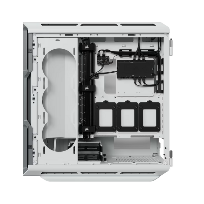 CORSAIR ICUE 5000T RGB TEMPERED GLASS MID-TOWER CASE WHITE - Image 3