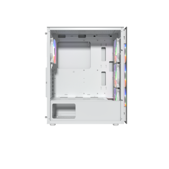 CASE MNTOB MN-2088W MODEL X 4FAN RGB WHITE - Image 4