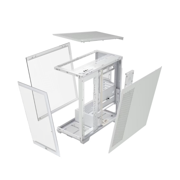 CORSAIR 3500X TEMPERED GLASS MT CASE WHITE - Image 4