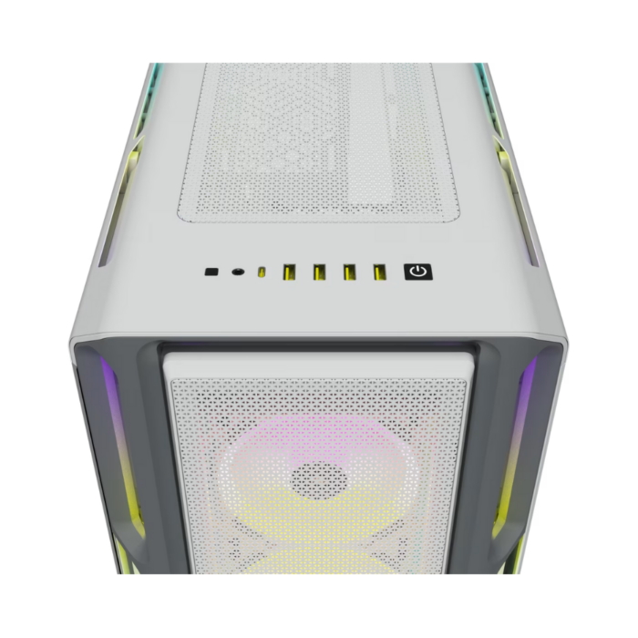 CORSAIR ICUE 5000T RGB TEMPERED GLASS MID-TOWER CASE WHITE - Image 4