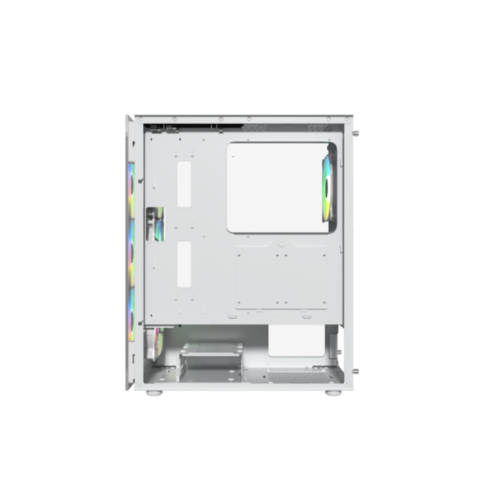 CASE MNTOB MN-2088W MODEL X 4FAN RGB WHITE - Image 5