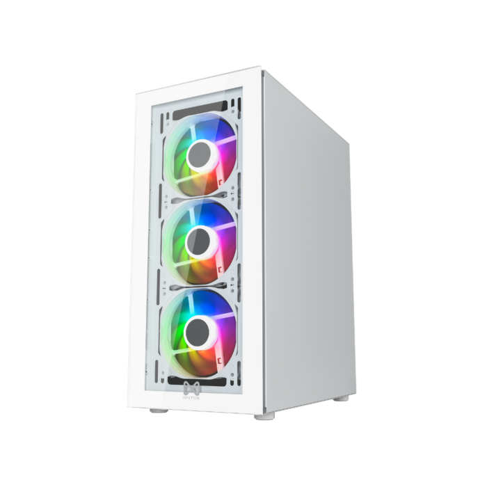 CASE MNTOB MN-2088W MODEL X 4FAN RGB WHITE - Image 3