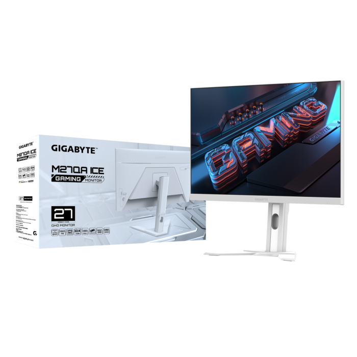 GIGABYTE 27 M27QA ICE GAMING Monitor 2K IPS 180Hz 1MS