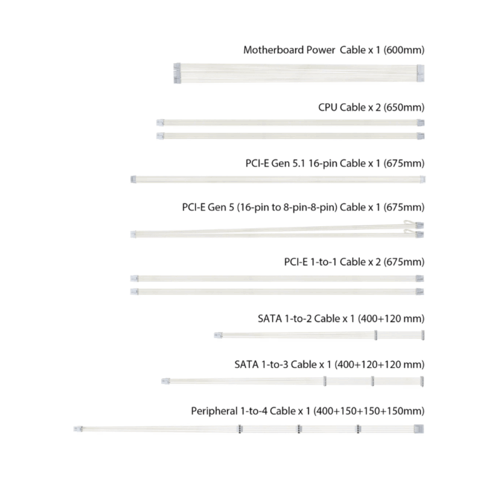 PSU ASUS TUF GAMING 1000G 1000 W GOLD WHITE - Image 2