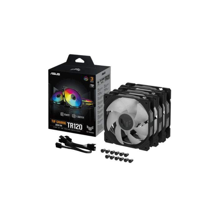 FAN CASE ASUS TUF GAMING TR120 ARGB 3IN1 BLACK