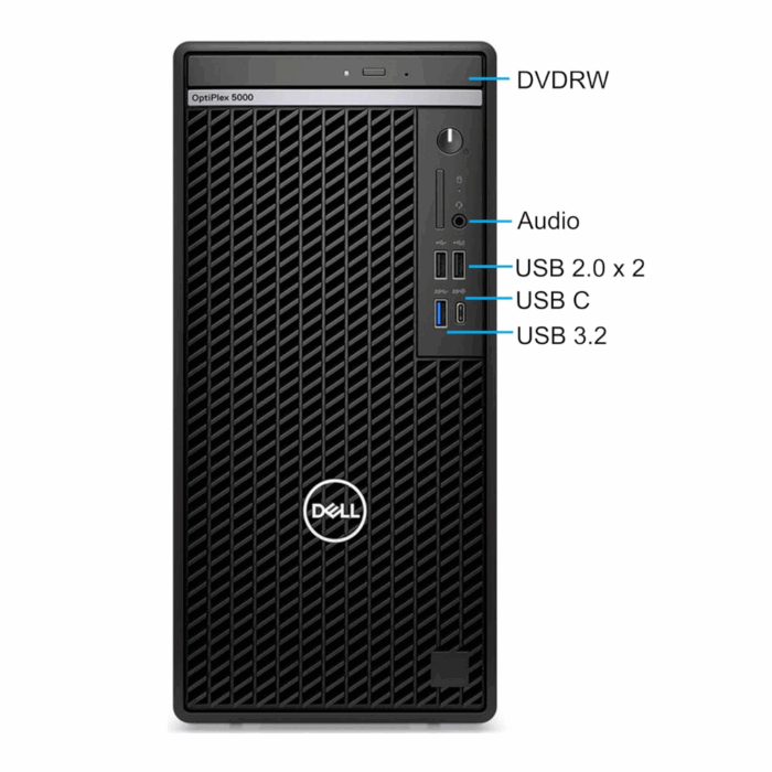 SYSTEM DELL OPTIPLEX 5000 CI3 4 256GB 12100 DOS - Image 2