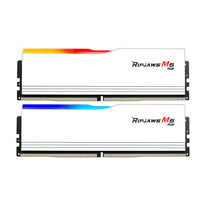 RAM DDR5 KIT 2x32GB 5600 GSKILL RIPJAWS M5 RGB White XMP - Image 2