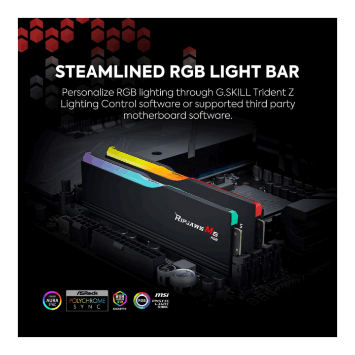 RAM DDR5 KIT 2x32GB 5600 GSKILL TRIDENT Z5 RGB XMP - Image 2