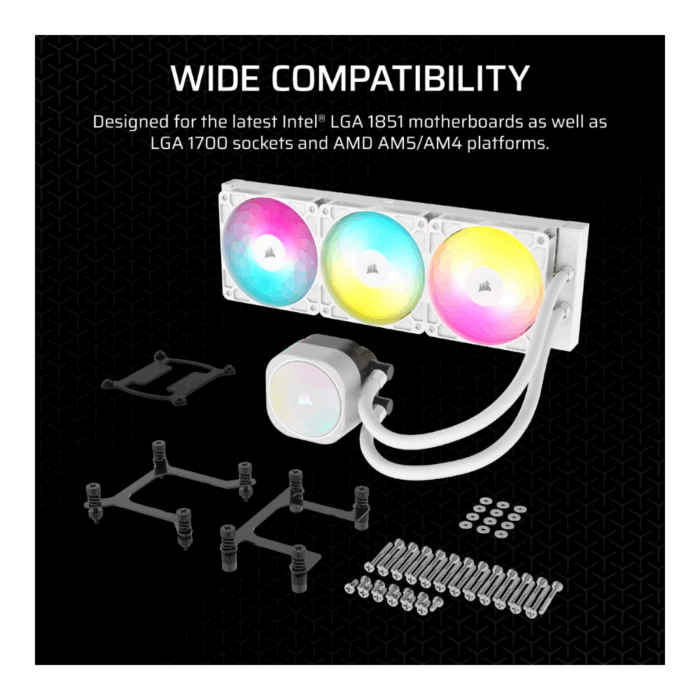 FAN LIQUID COOLING CORSAIR NAUTILUS 360 RS ARGB W CW-9060095-WW - Image 3
