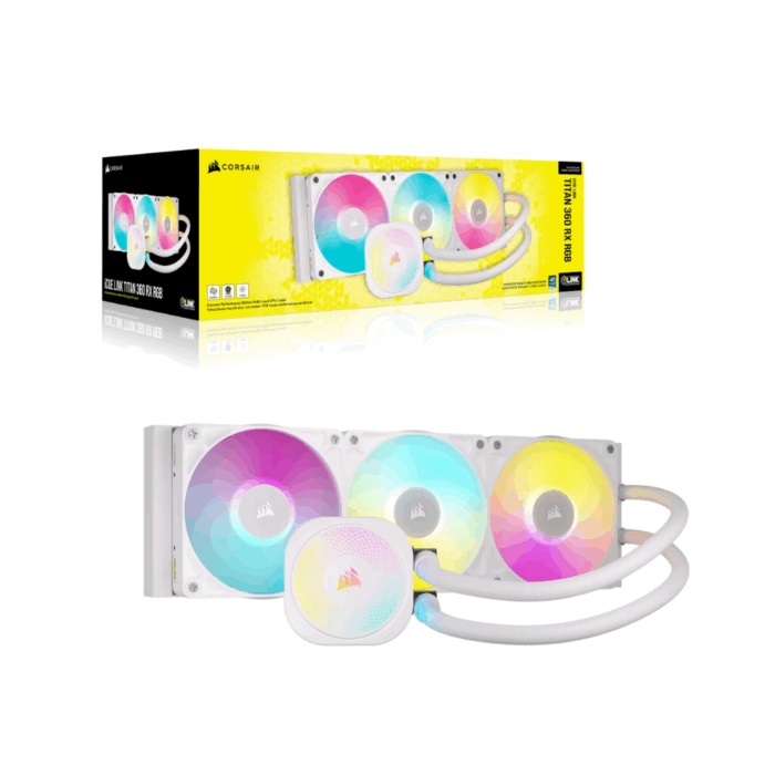 FAN COOLING LIQUID CORSAIR ICUE LINK TITAN 360 W RX RGB AIO 360mm CW-9061021-WW