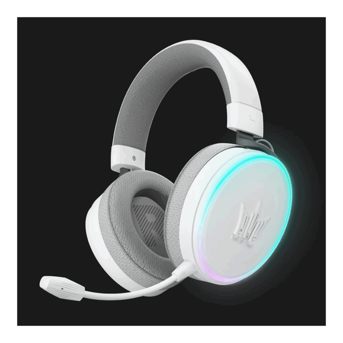 HEADSET GALAX HOF MAESTRO H1 MATTE 7.1 RGB WHITE USB - Image 2