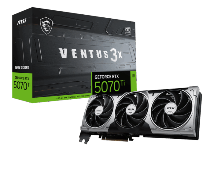 MSI RTX 5070TI VENTUS 3X OC 16/256